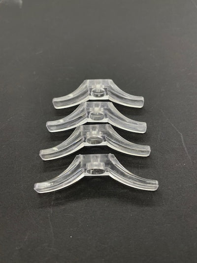Clear cord cleats - set of 4