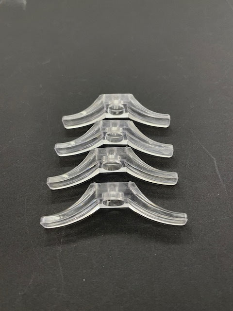 Clear cord cleats - set of 4