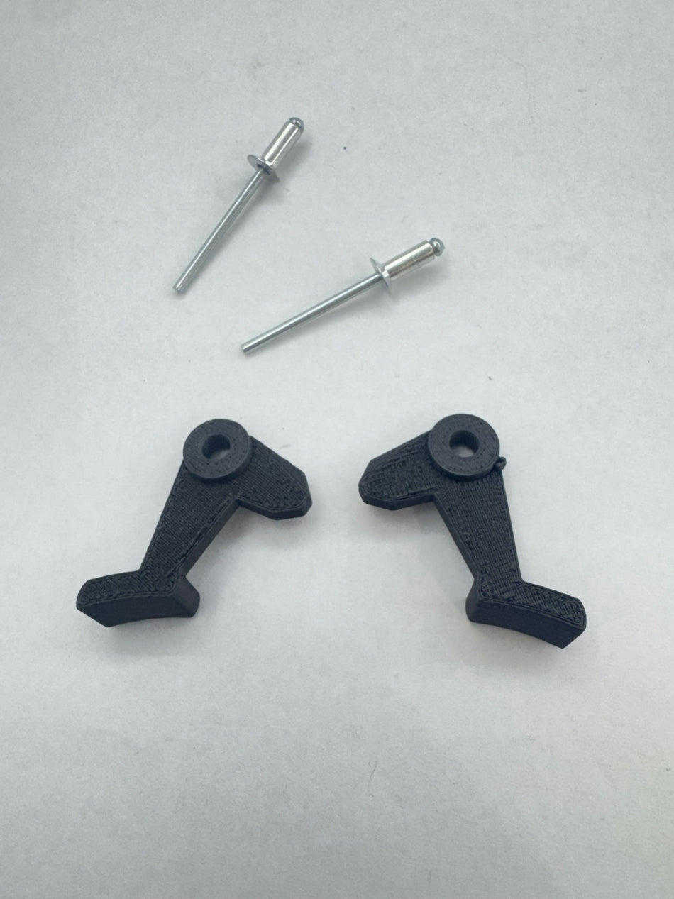 Flyscreen Clip & Rivet - suits Dowell-  Left & Right - sold per pair