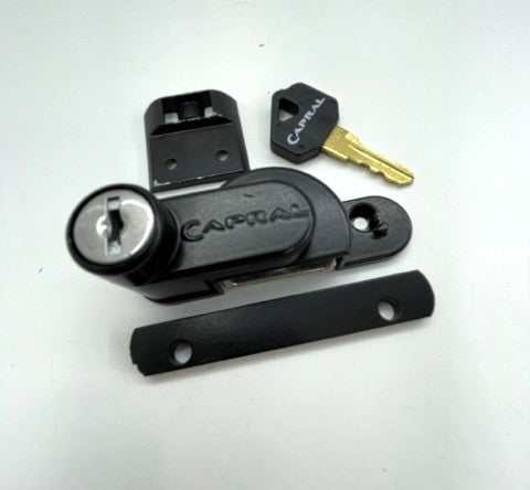 CAM Sash Lock - suits Capral Double Hung windows - Black
