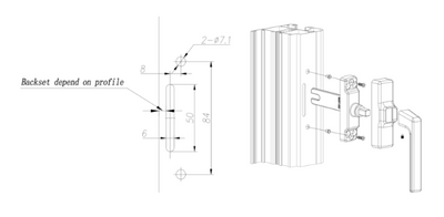 Casement handle - Kinlong multipoint window lock - SPECIAL ORDER