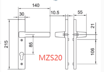 Kin Long Operable Lever Furniture only - lever handles - white- Suits Kinlong – Mr Windows AU