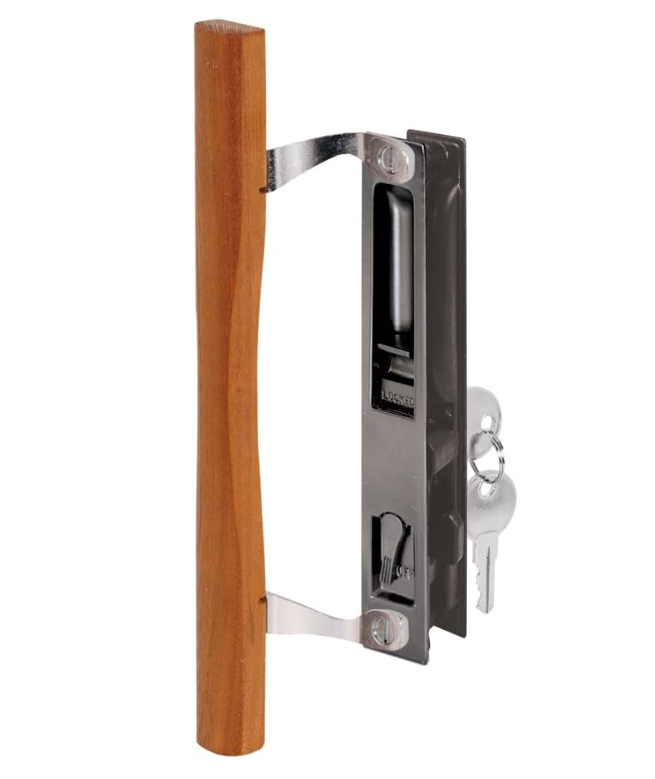 Sliding Patio Door latch - Flush Handle Hook style D handle