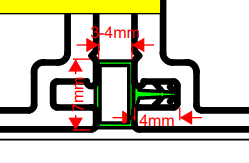 Vinyl seal - Bulb Seal - suits Alspec bifolding doors