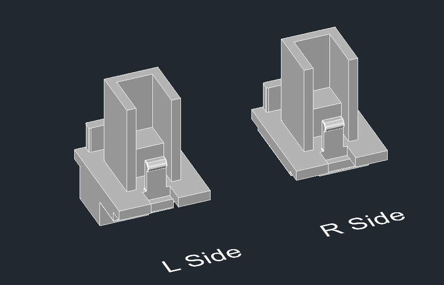 Window Slide Block- 3D printed- Sold per pair (LH & RH)