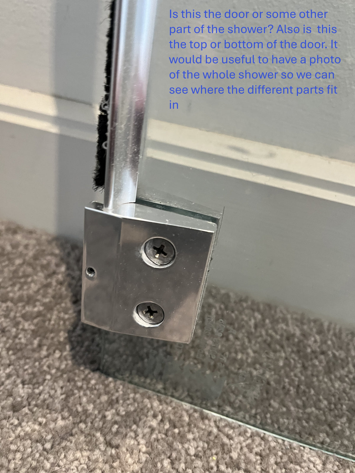 Shower pivot pin - 3D printed - unknown brand - PRINTED ON REQUEST