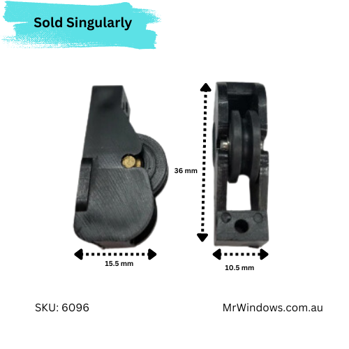 Sliding window rollers - DR344/143 - now obsolete - sold singularly