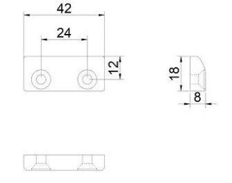 Anti-drop piece:1630FJS-16 - suit multipoint locks by Kinlong