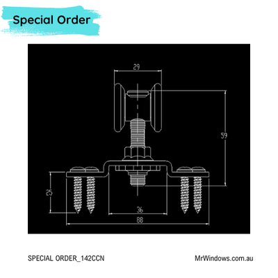CENTOR A14 Nylon Tyred Carriers - SPECIAL ORDER IN ITEM