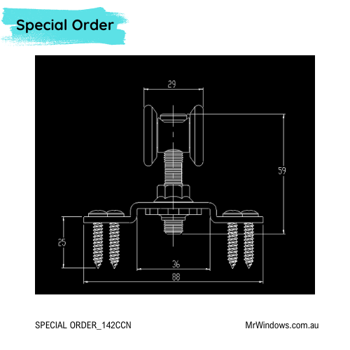 CENTOR A14 Nylon Tyred Carriers - SPECIAL ORDER IN ITEM