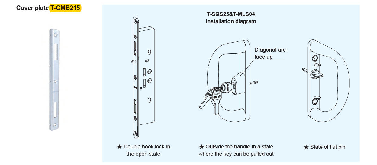 Sliding door mortice lock and D handle SET - Kinlong – Mr Windows AU