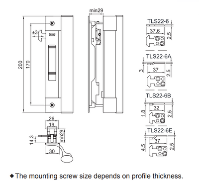 KIN LONG Sliding Lock Series - D-Type **SPECIAL ORDER**