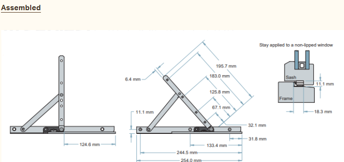 Truth casement hardware - sold individually