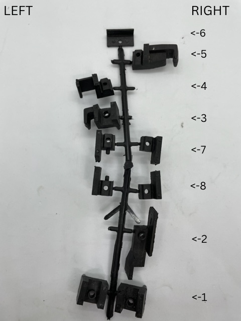 Truseal Sliding shower screen- components LH- Sold singularly