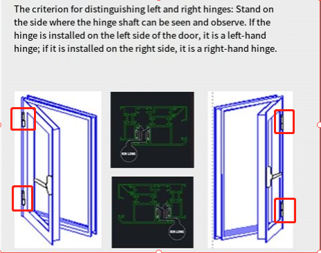 Hinges by Kinlong - sold singly - SPECIAL ORDER not held in stock