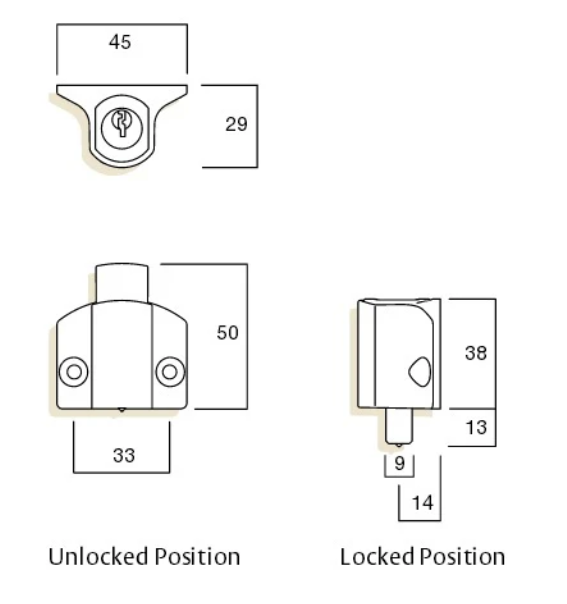 Push lock - MINI by Whitco