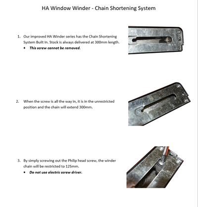 Chain Winder suits Austar by Gainsborough