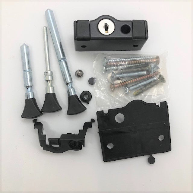 Patio Lock Bolts - Black - sold as kit