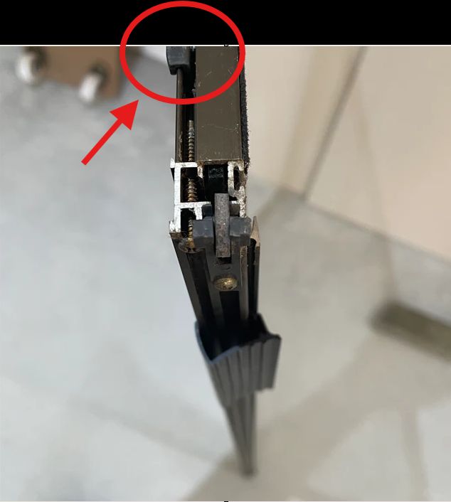 Window head guide suits Boral KM Cyclone series - Sold singly