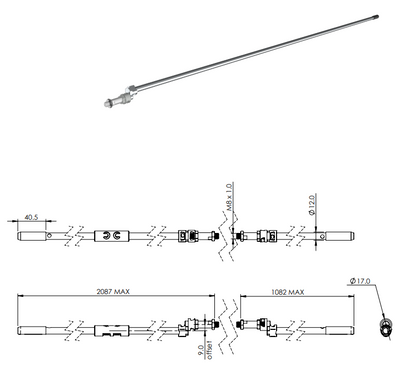CiiLock Doors - Handle, Lock Cylinder, Lock Body, lift off hinge