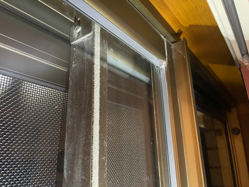 Sliding door guide - suits old Wunderlich doors - TOP - LH - Brown