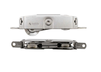 Tandem Door Rollers to suit timber doors - stainless steel