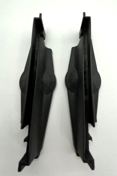 Diamond louvre clips - Sold as pair PAIR LH/RH - BLACK - suits 102mm blade