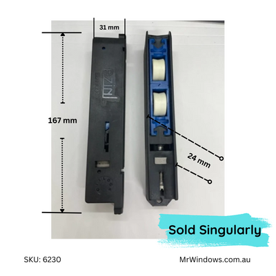 Door rollers - suits Ezial EZADC43 - Adjustable