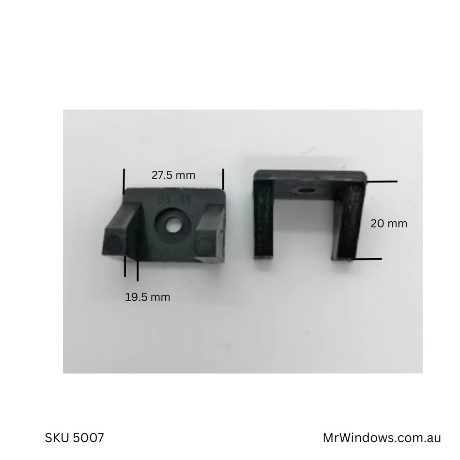 Double Hung Sash Stop - Sold singly - 27.5mm x 20mm