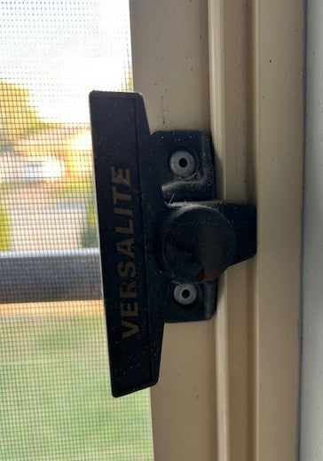Sliding window latch catch handle - surface mounted- Sold singly