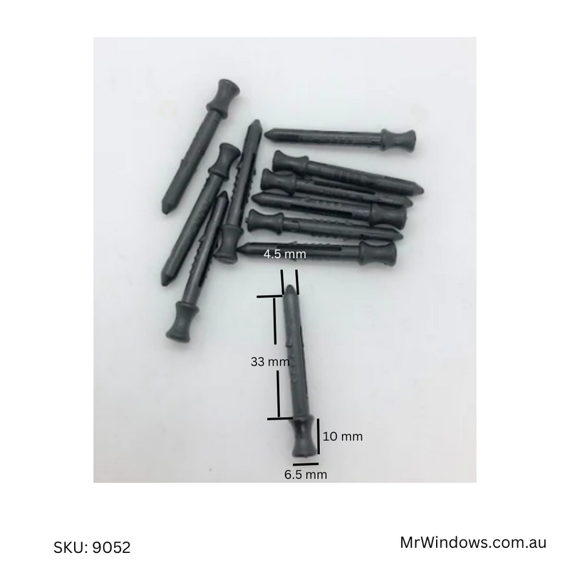 Flyscreen Plunger Pins, Fly Screen Clips - sold in packets of 10
