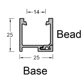 Glazing bead adaptor