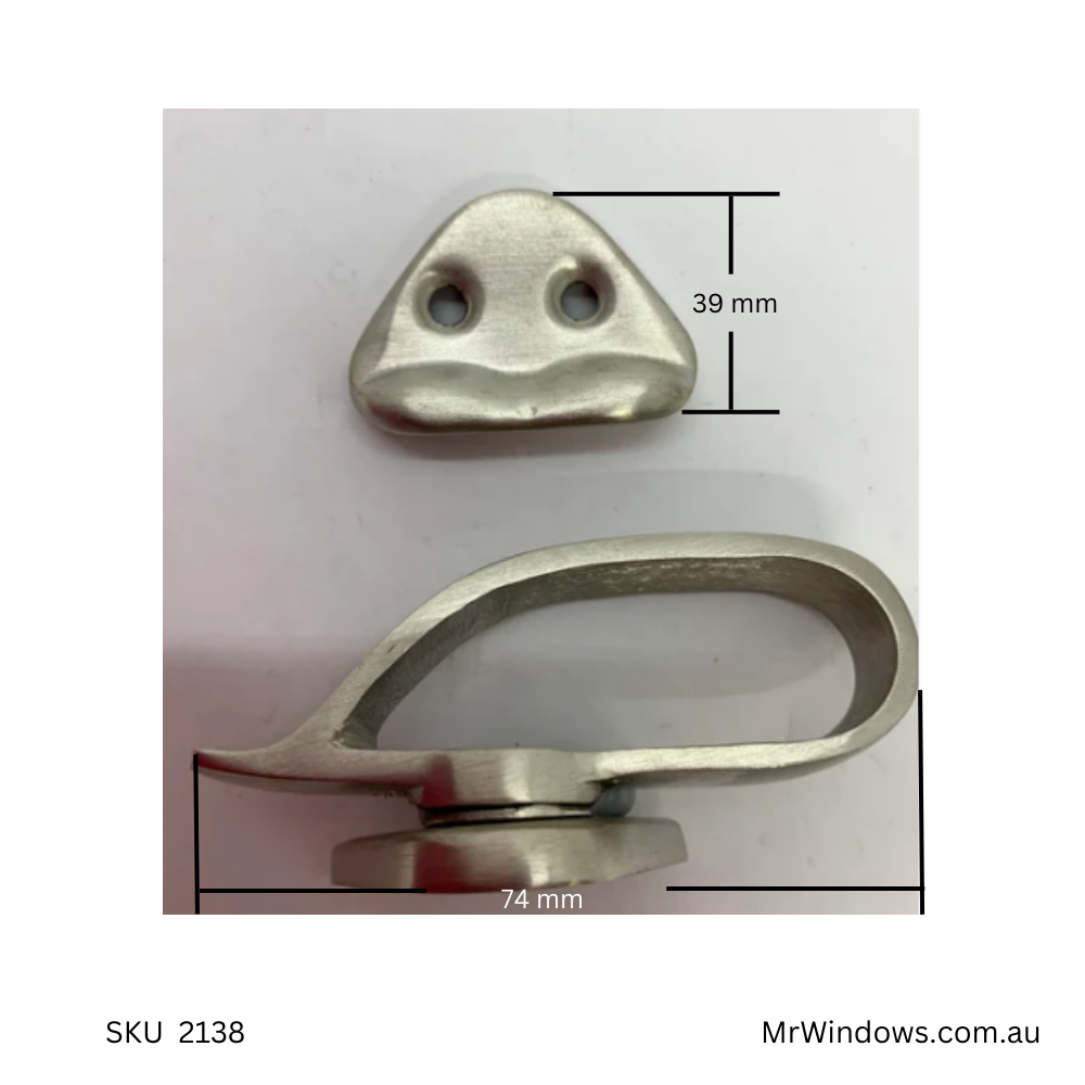 Hopper Style Handle Hopper window fasteners - handle and strike - matt black – Mr Windows AU