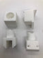 Shower pivot kit - 2 components  (top and bottom) -white