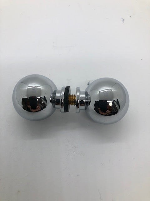 Shower handle - Back to back round knob   style - Chrome - Sold singularly