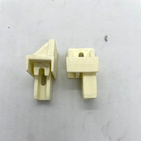 Kendron shower brackets - LH & RH set - Ivory