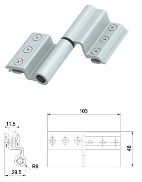 Hinges by Kinlong - sold singly - SPECIAL ORDER not held in stock