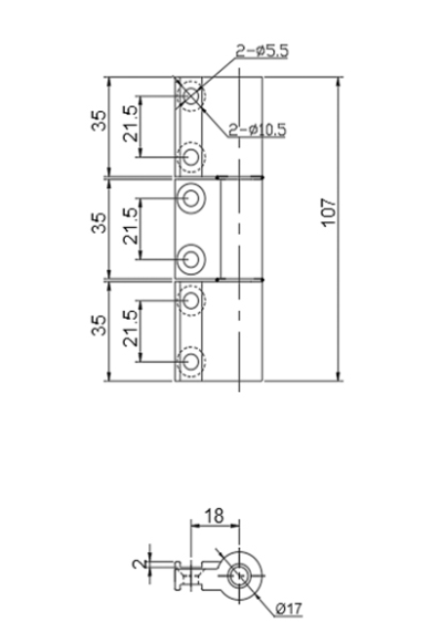 Kinlong Bifold hinge hanger, guide and hinge