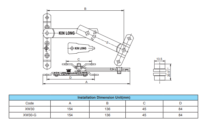 Limiter Series  XW30 - with quick release key