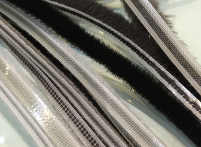 Mohair window and door weather pile seal - sold per meter - various sizes