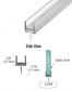 Shower Sweep suits 8mm glass - 1 x 800mm