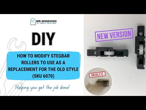 Window Rollers set - suits Stegbar LH & RH- Sold as a pair