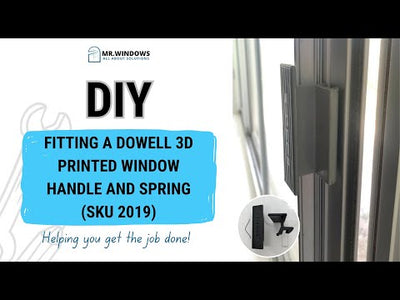 Window Handle - suits old Dowell - sold singly- 3D printed- 12mm