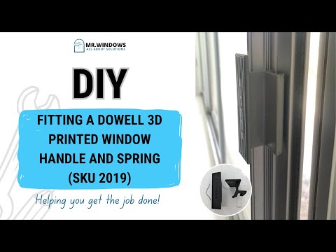 Window Handle - suits old Dowell - sold singly- 3D printed- 12mm