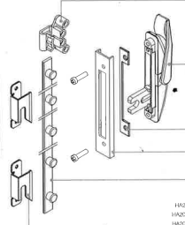 Trend Casement Handles - suits side hung windows - Multipoint locking