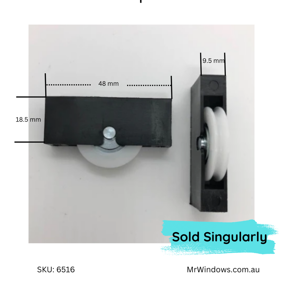 Roller - DR208/25 screen door carriage - Sold singly