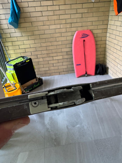 Screen Door Roller - Rivet Fix With Spring  - Sold as a single