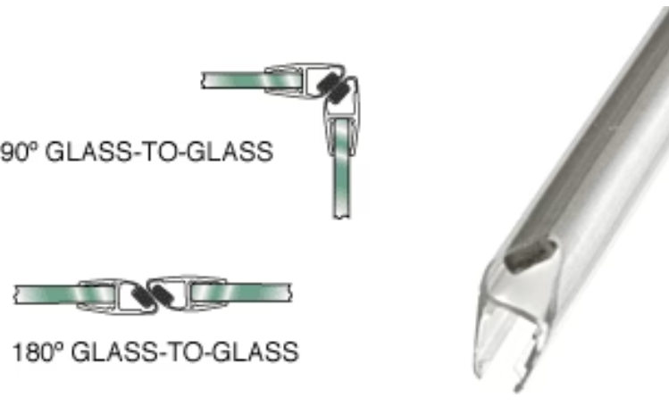 Magnetic Shower Seal - suits 8mm glass - SPECIAL ORDER