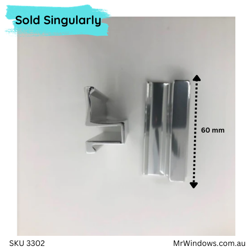 Shower Handle - easy application - suits 6mm glass only