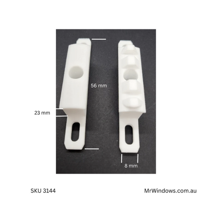 Shower Screen Pivot Blocks - Stegbar Grange Top & Bottom Set